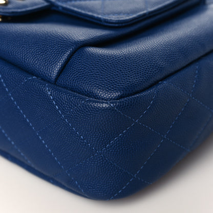 Chanel Caviar Quilted CC Day Camera Case Blue 9 of 9