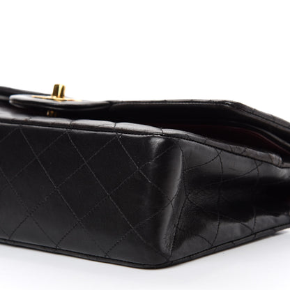 Chanel Lambskin Quilted Medium Double Flap Black 7 of 14