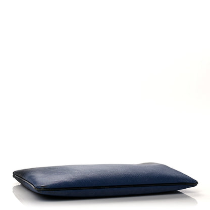 Fendi Vitello Elite Pouch Black Blue 4 of 17