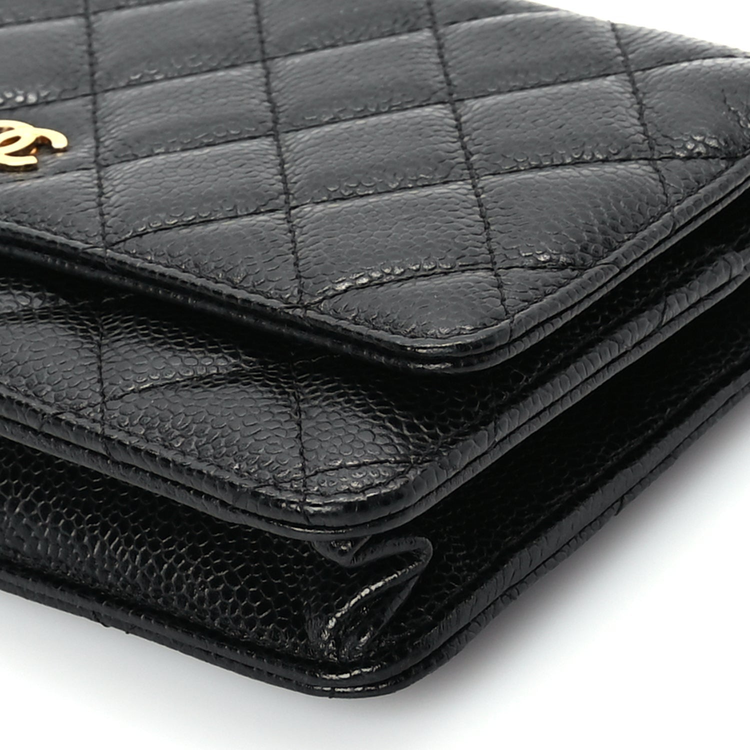 Chanel Caviar Quilted Wallet On Chain WOC Black 9 of 9