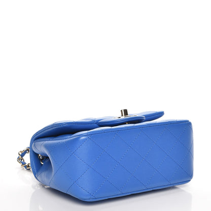 Chanel Lambskin Quilted Mini Square Flap Blue 4 of 7