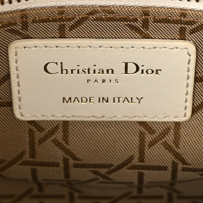 Christian Dior Lambskin Cannage Small My ABCDior Lady Dior White 6 of 11
