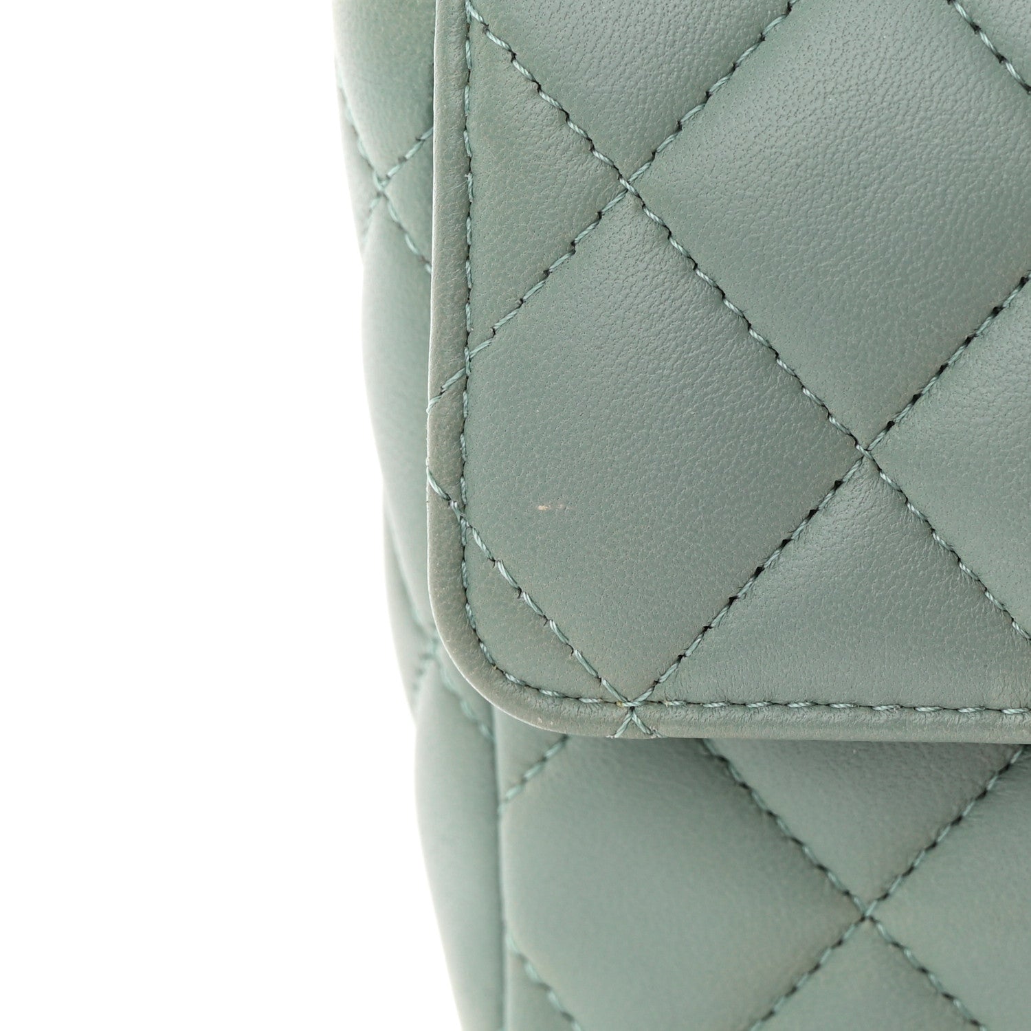 Chanel Lambskin Quilted Casino Chips Mini Square Flap Grey 13 of 13