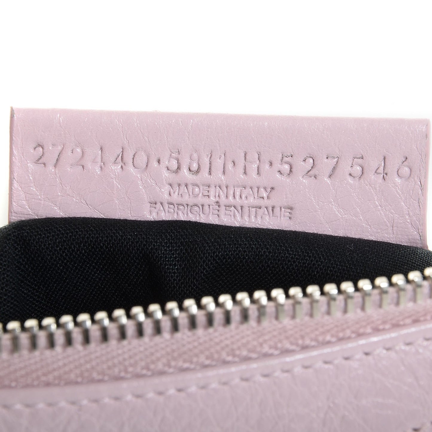 Agneau Giant 12 Silver Hardware M Porte-Monnaie Coin Purse Rose Poudre