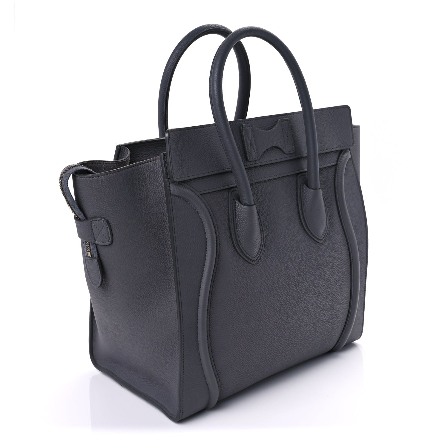 Celine Drummed Calfskin Mini Luggage  Kohl 2 of 9