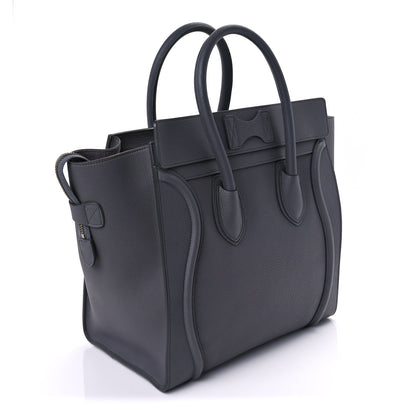 Celine Drummed Calfskin Mini Luggage  Kohl 2 of 9