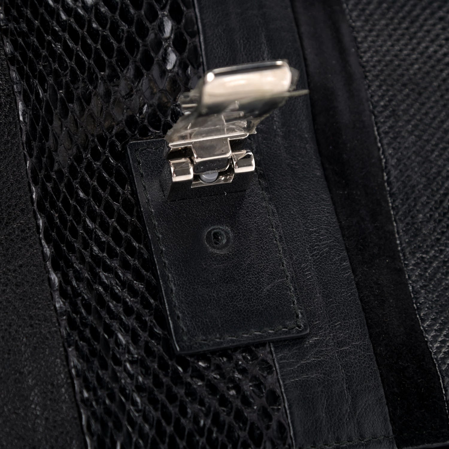 Proenza Schouler Lambskin Karung Ayers Medium Paneled PS1 Satchel Black 5 of 5
