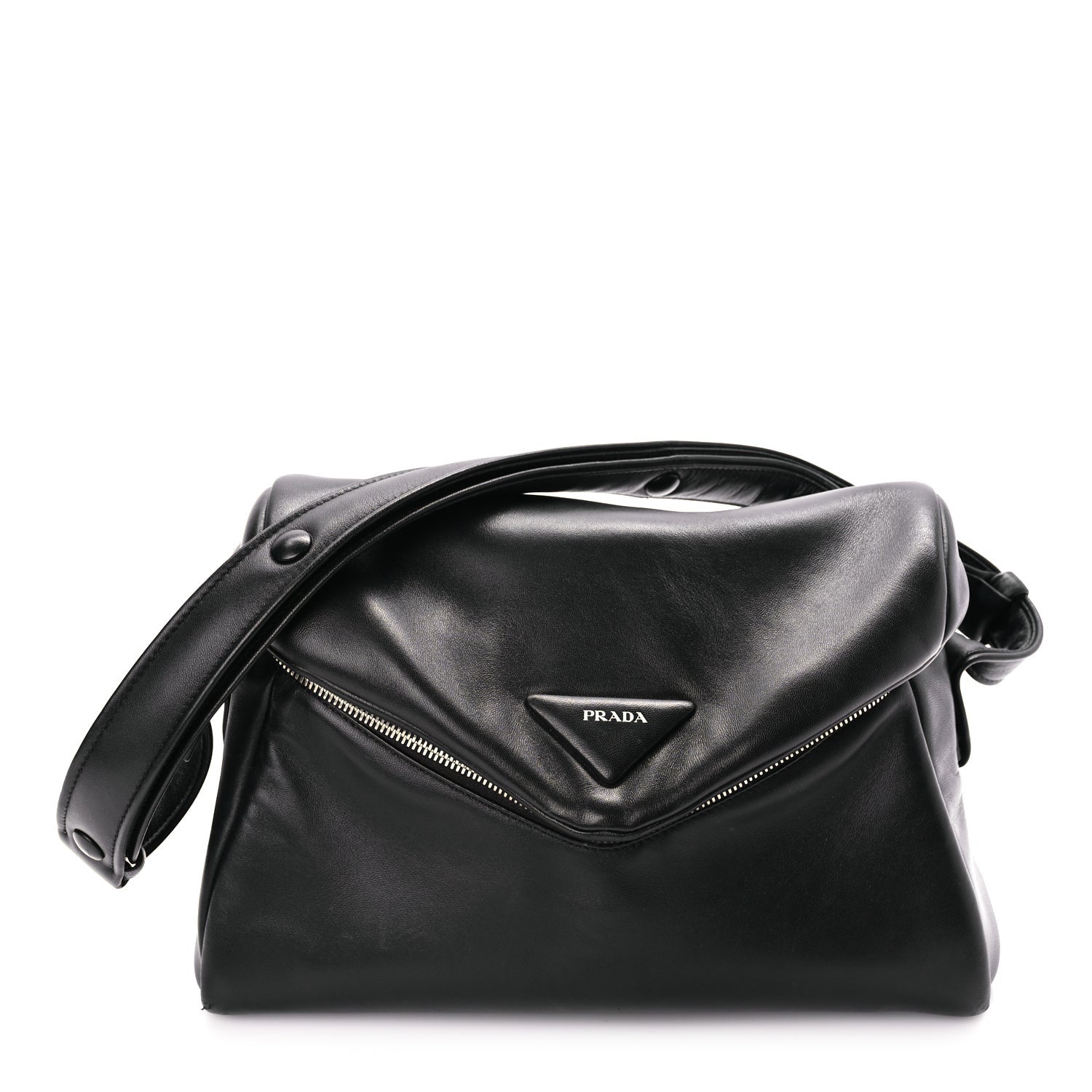 Prada Nappa Padded Signaux Bag Black 1 of 8