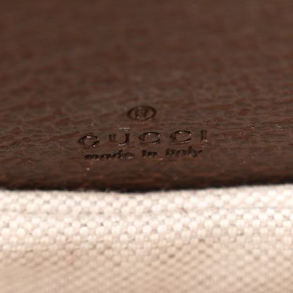 Gucci Monogram Jumbo GG Textured Dollar Calfskin Web Mini Bamboo 1947 Top Handle Bag Camel Ebony New Acero 6 of 15