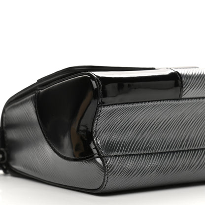 Louis Vuitton Epi Patent Twist Shoulder Bag MM Anthracite Nacre 8 of 9