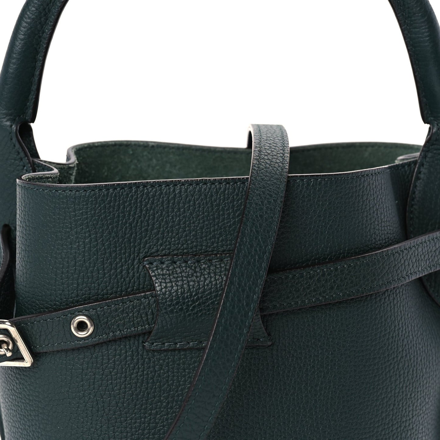 Supple Grained Calfskin Nano Big Bag Bucket  Amazone