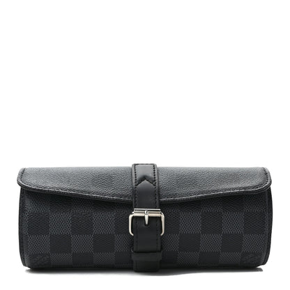 Louis Vuitton Damier Graphite 3 Watch Travel Case 1 of 6