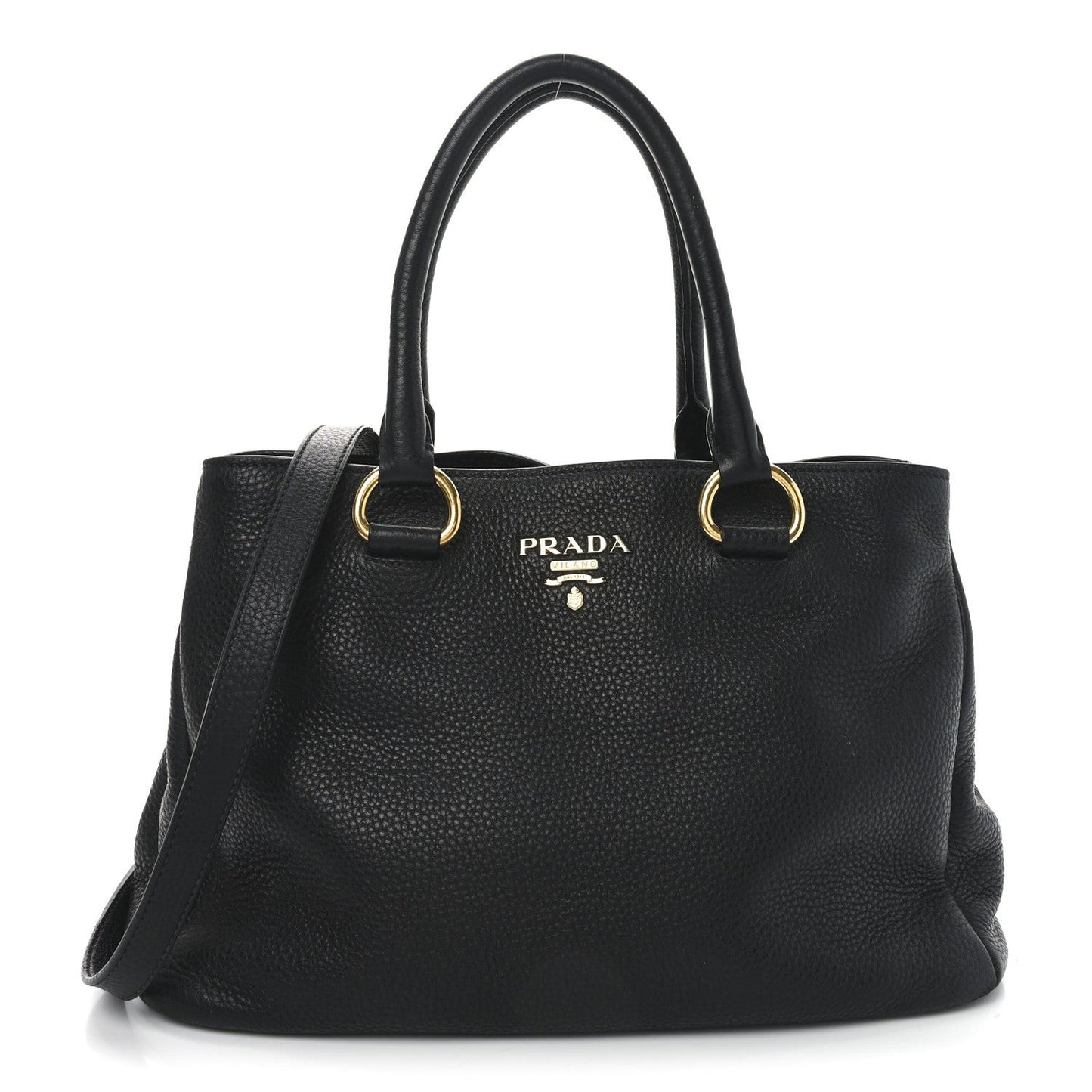 Vitello Daino Tote Black