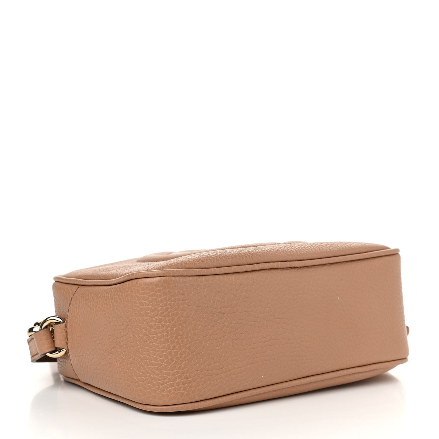 Pebbled Calfskin Small Soho Disco Bag Camelia