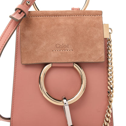 Chloe Suede Calfskin Mini Faye Bracelet Bag Ideal Blush 9 of 10