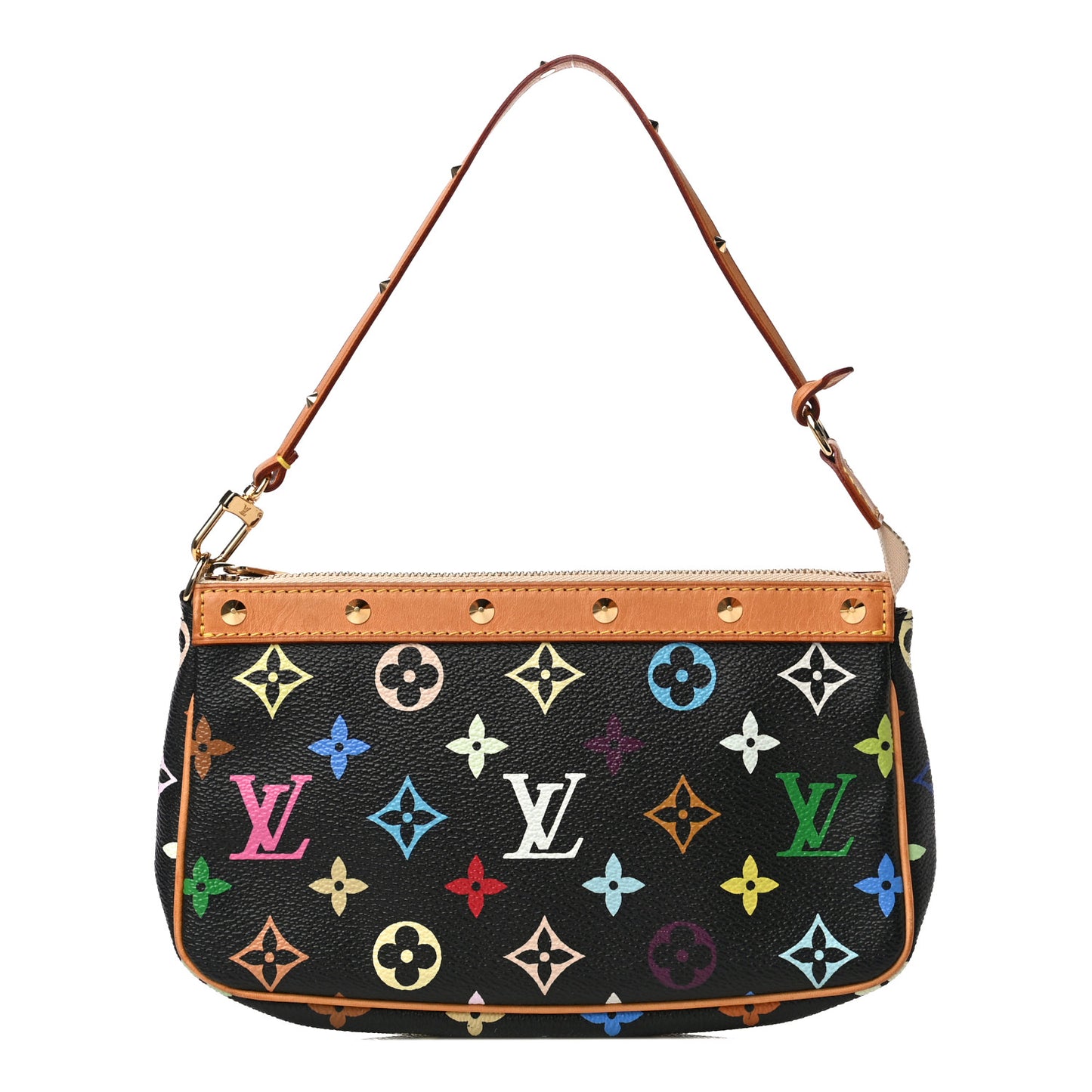 Monogram Multicolor Pochette Accessories Black