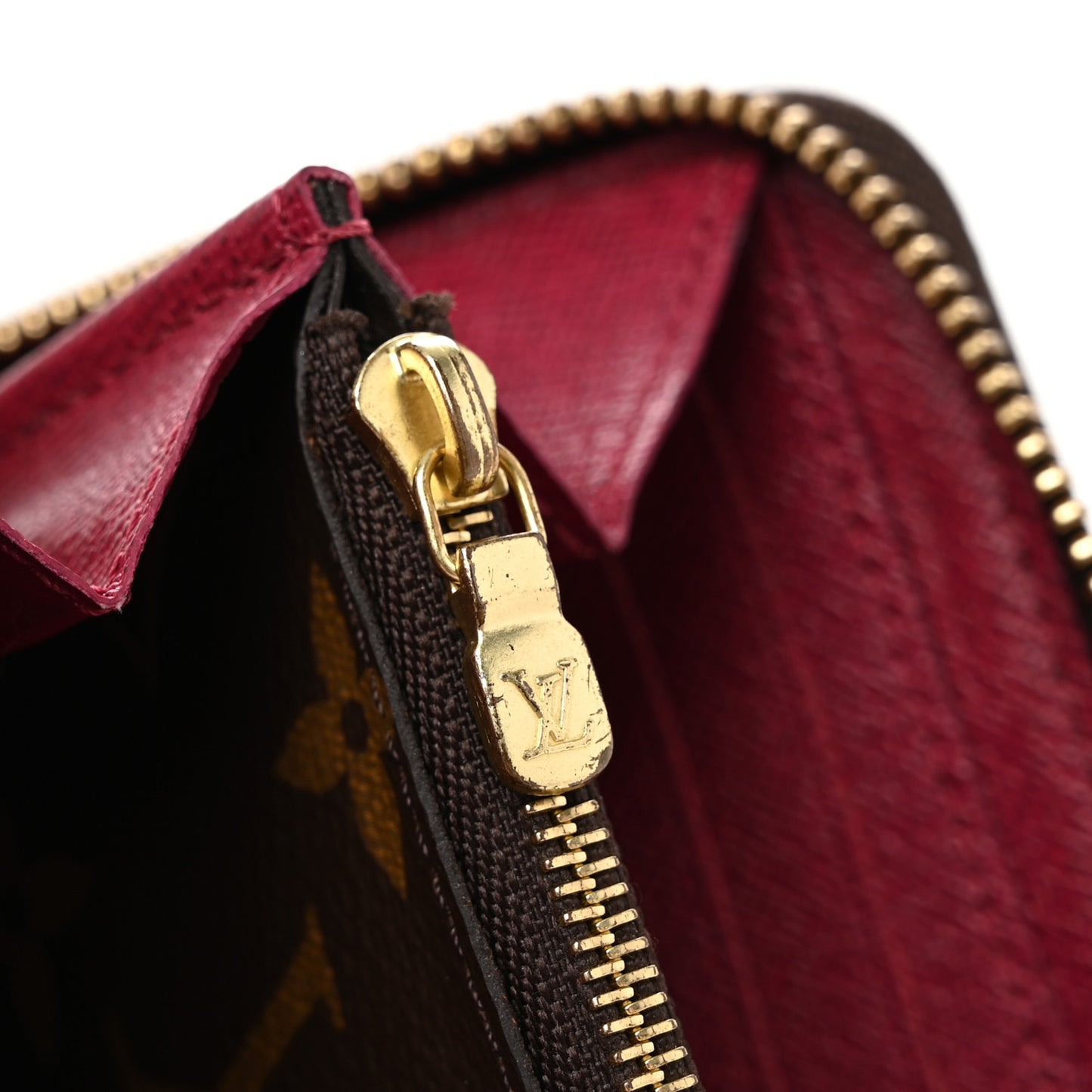 Monogram Clemence Wallet Fuchsia