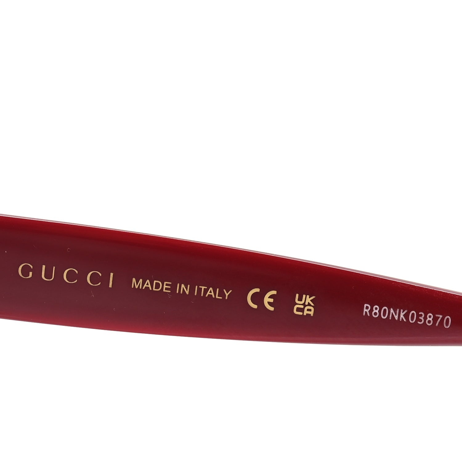 Gucci Acetate Round Sunglasses GG1828S  Burgundy 6 of 7