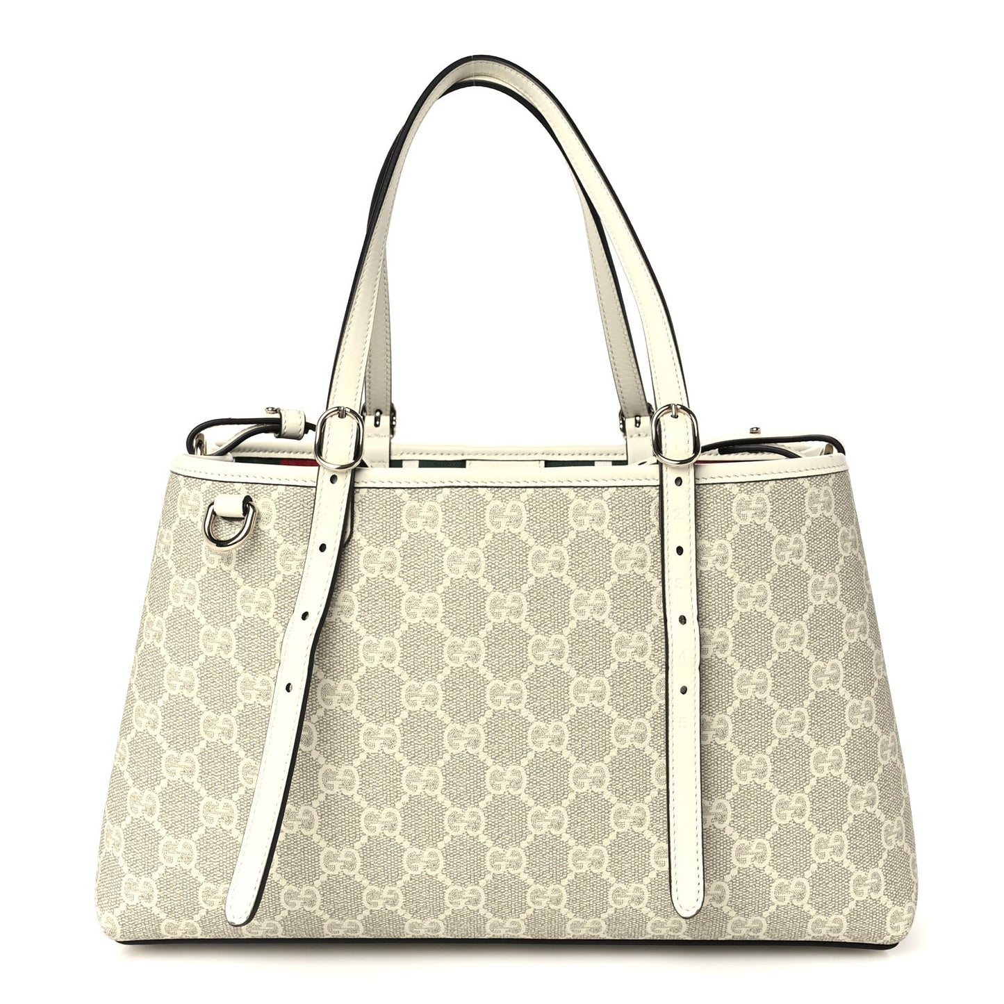 Supreme Monogram Emblem Medium Tote Bag Mystic White Oatmeal