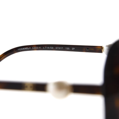 Chanel Pearl Polarized Sunglasses 5303-H Tortoise 6 of 9