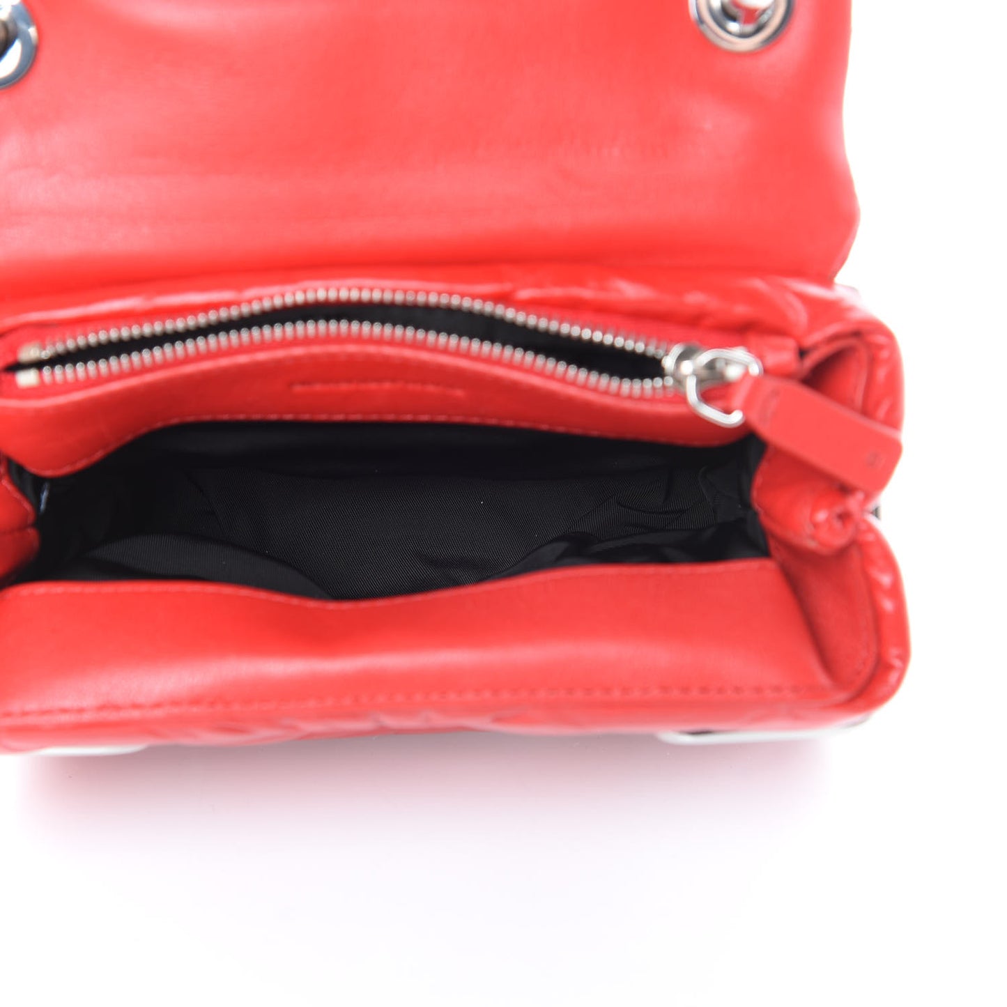 Calfskin Quilted Halo Xbody Bag Red