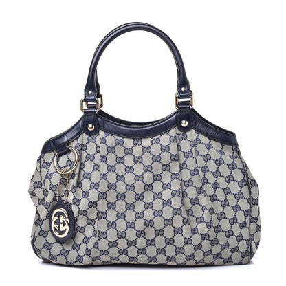 Gucci Monogram Medium Sukey Tote Navy 1 of 11