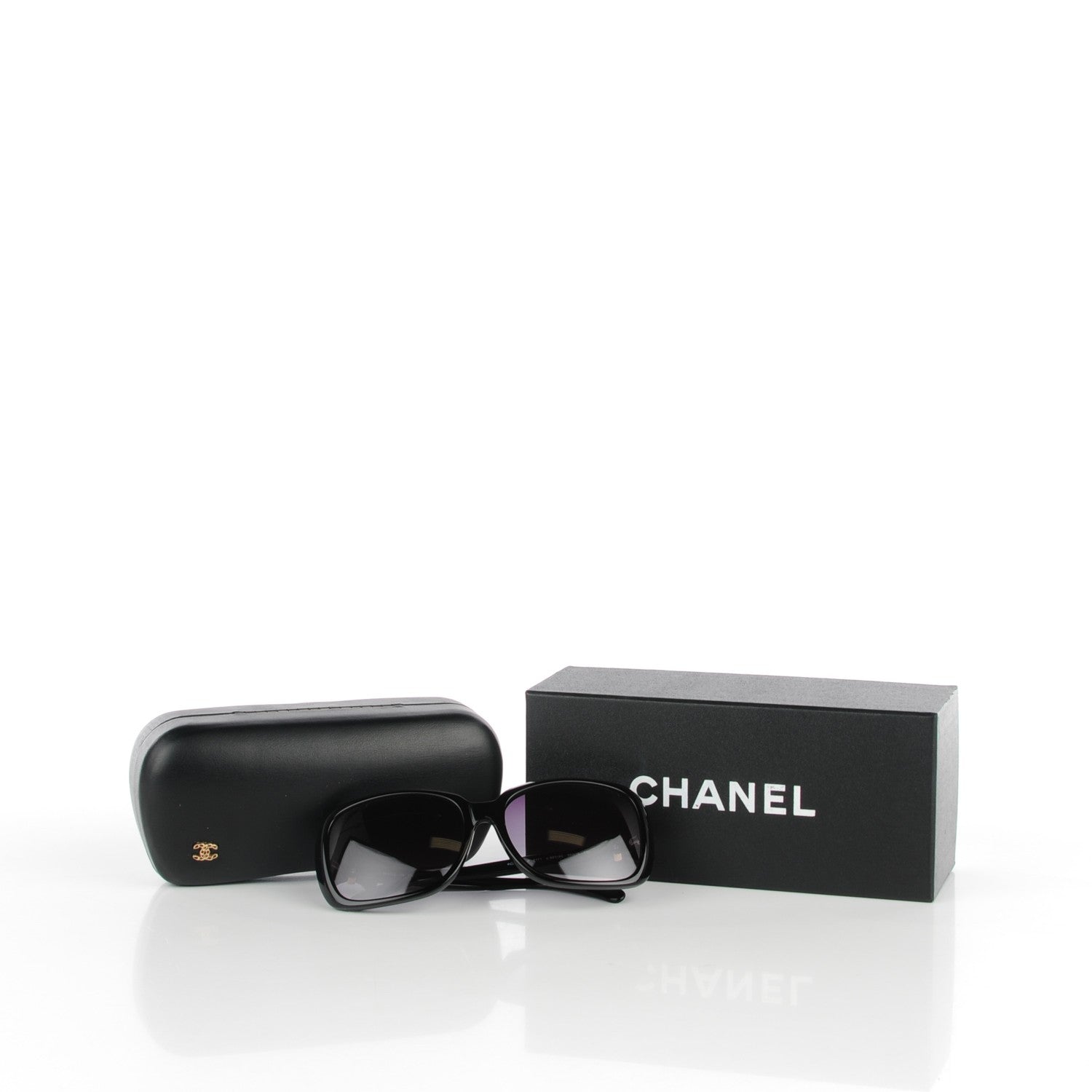 Chanel Acetate CC Bow Sunglasses 5171 Black Red 7 of 7