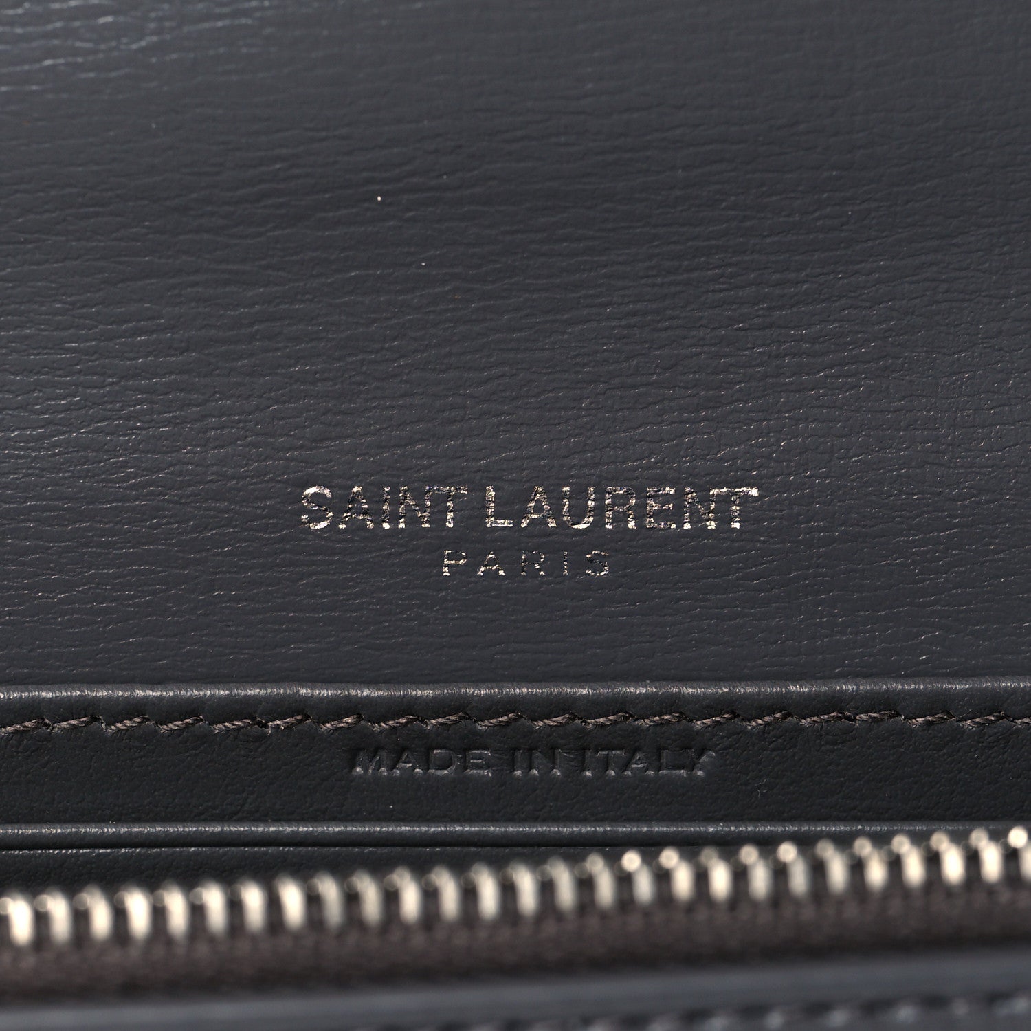 Saint Laurent Calfskin Monogram Sunset Chain Wallet Earth 6 of 9