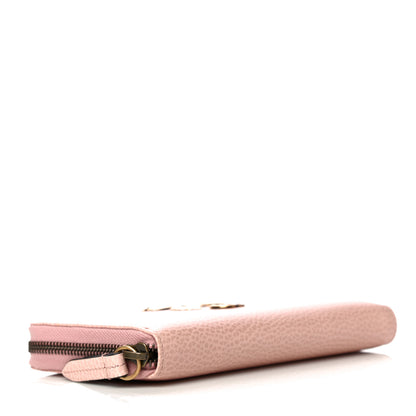 Gucci Calfskin Butterfly Farfalla Zip Around Wallet Perfect Pink 4 of 10