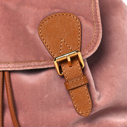 Burberry Velvet Large Rucksack Backpack Ash Pink 8 of 16