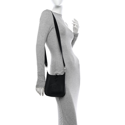 Hermes Taurillon Clemence Evelyne TPM Black 2 of 10