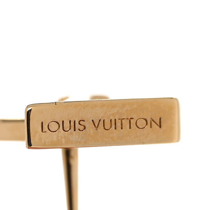 Louis Vuitton Metal LV Iconic Earrings Gold 4 of 6
