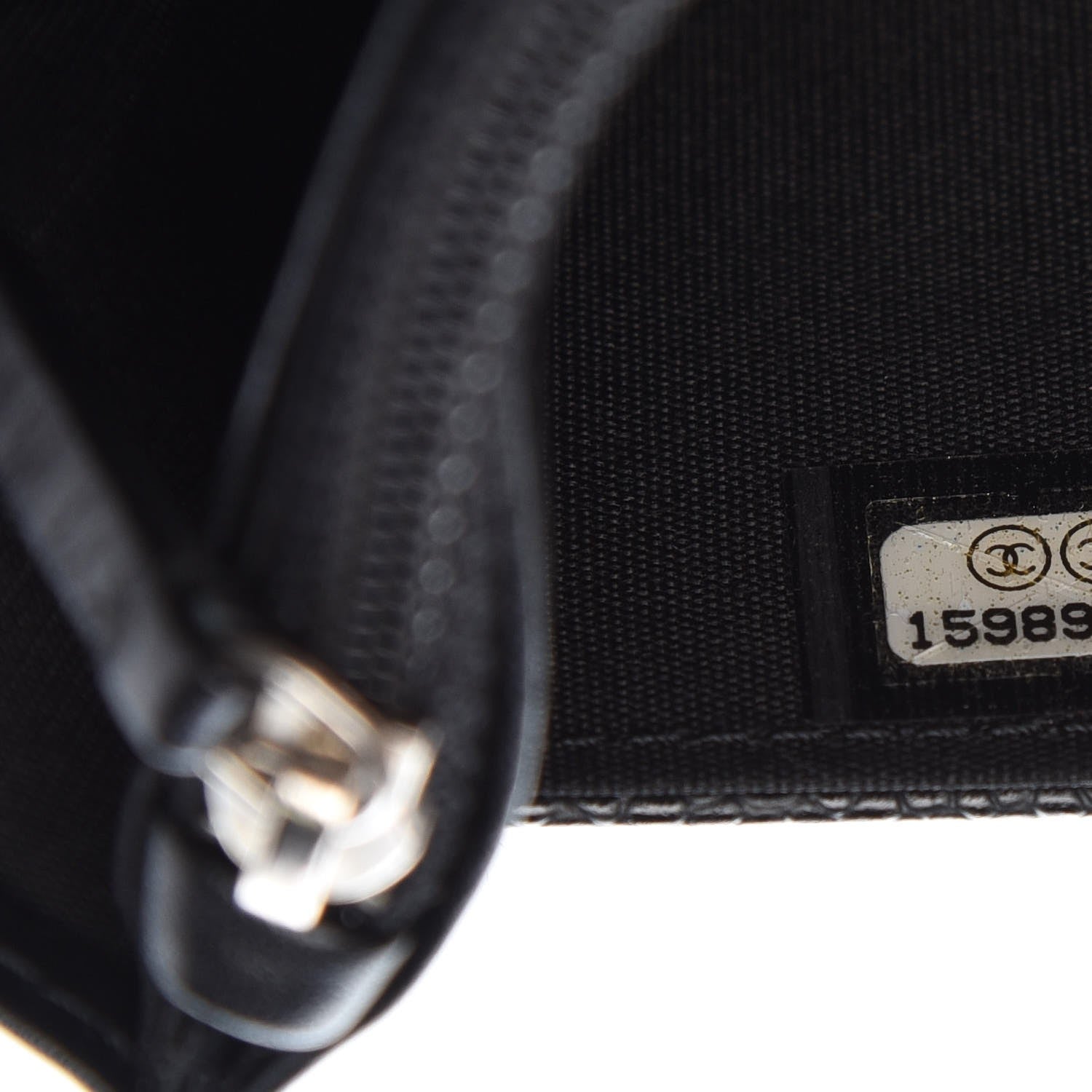 Chanel Caviar Timeless CC Wallet On Chain WOC Black 8 of 9