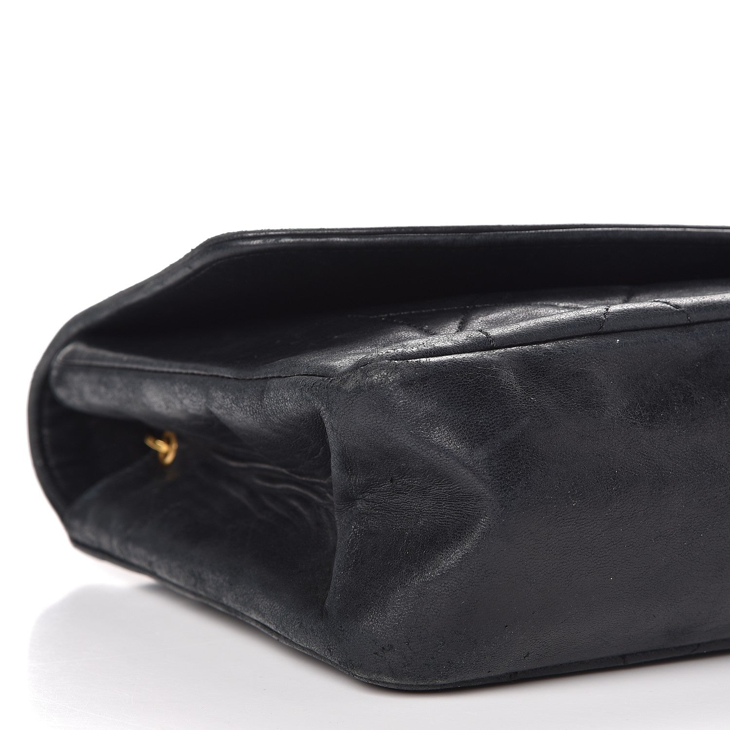 Chanel Lambskin Quilted Medium Single Flap Black 11 of 15