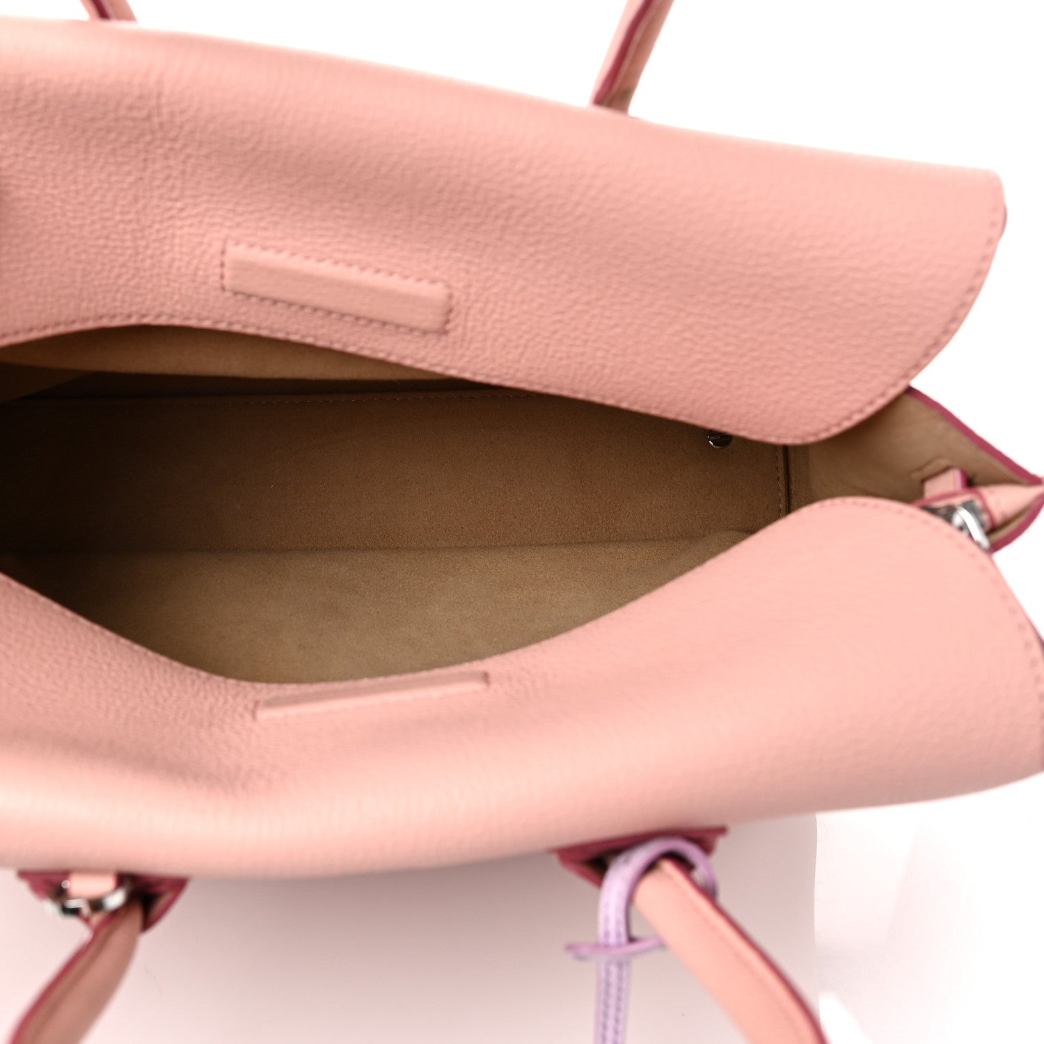 MCM Grained Calfskin Medium Milla Tote Pink Blush 5 of 12