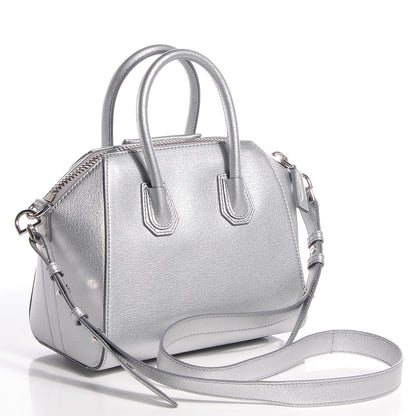 Givenchy Sugar Goatskin Mini Antigona Silver 7 of 14