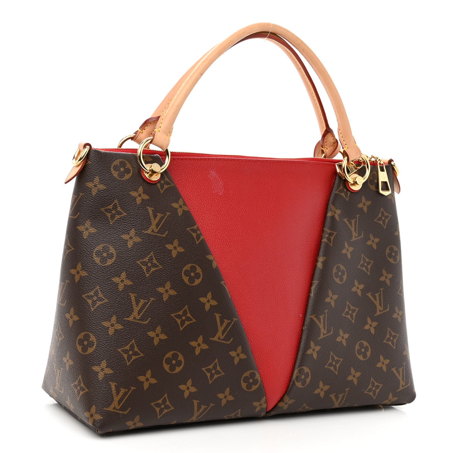 Monogram V Tote MM Cherry