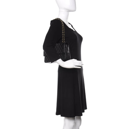 Chanel Lambskin Quilted Medium Double Flap Black 2 of 13