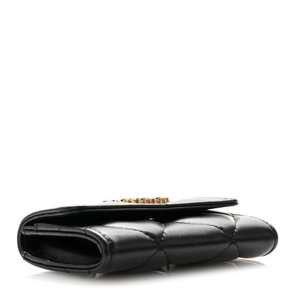 Chanel Lambskin Quilted Chanel 19 Flap Card Holder Black 4 of 10