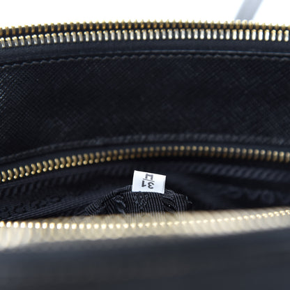 Prada Saffiano Medium Galleria Double Zip Tote Black 10 of 13