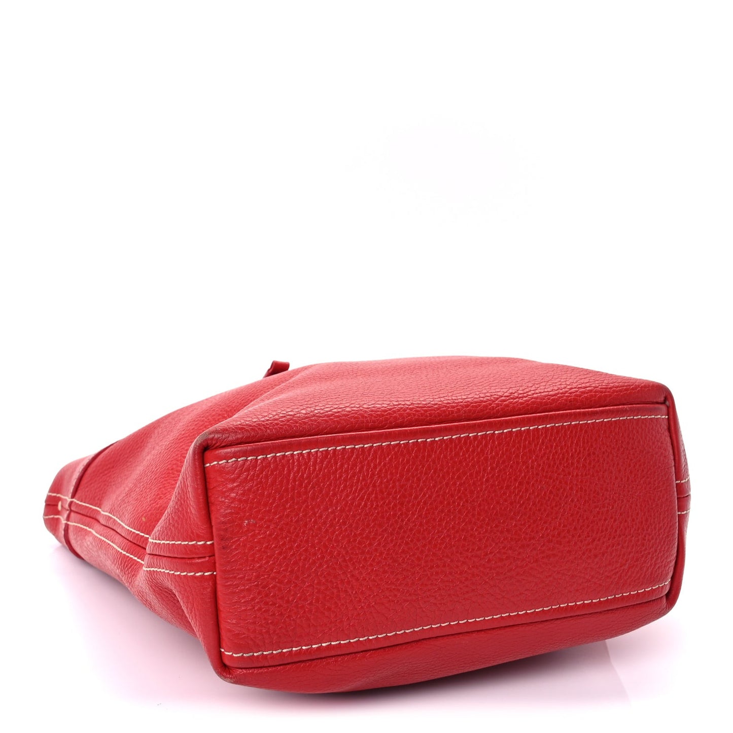 Vitello Daino Shoulder Bag  Fuoco