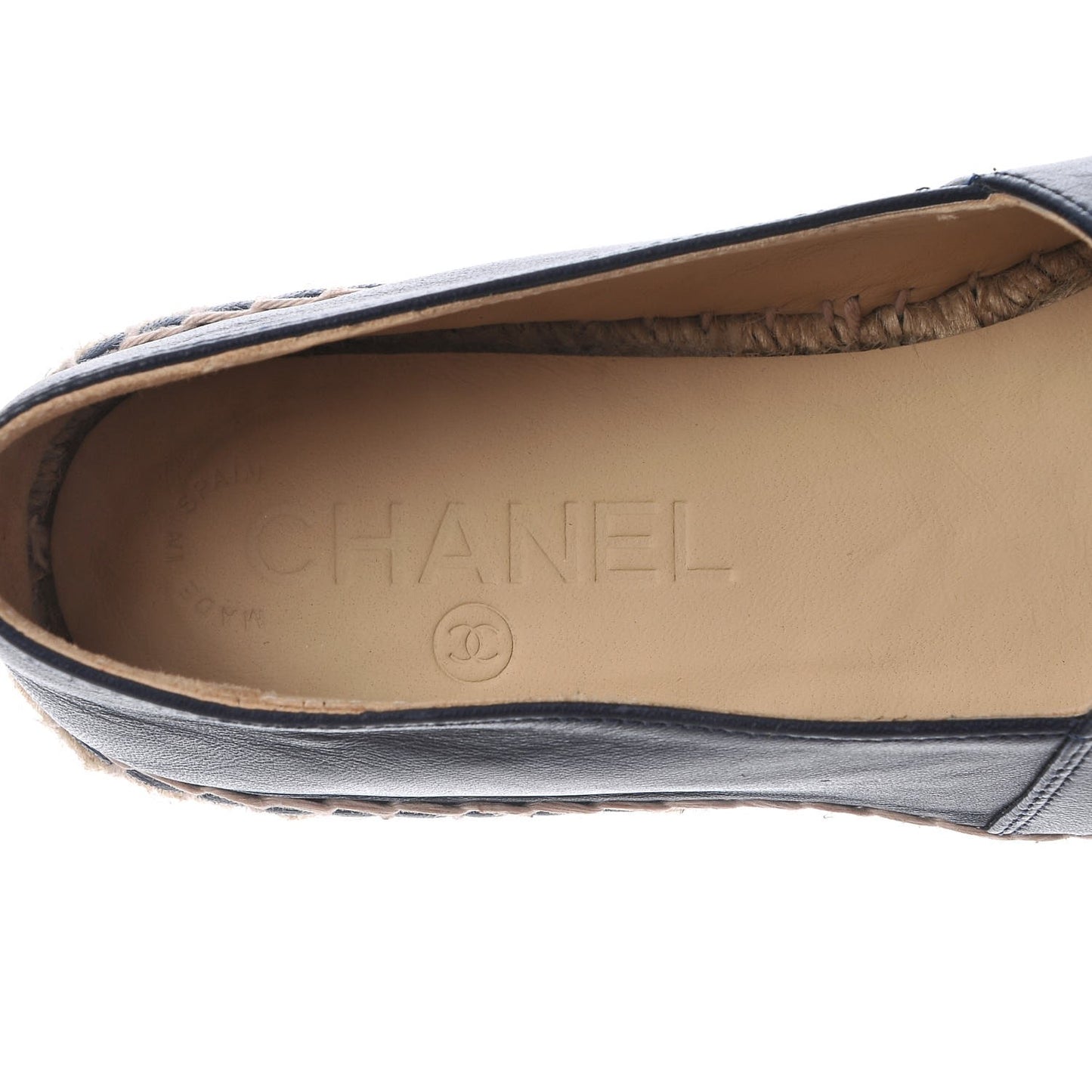Lambskin CC Espadrilles 36 Dark Navy