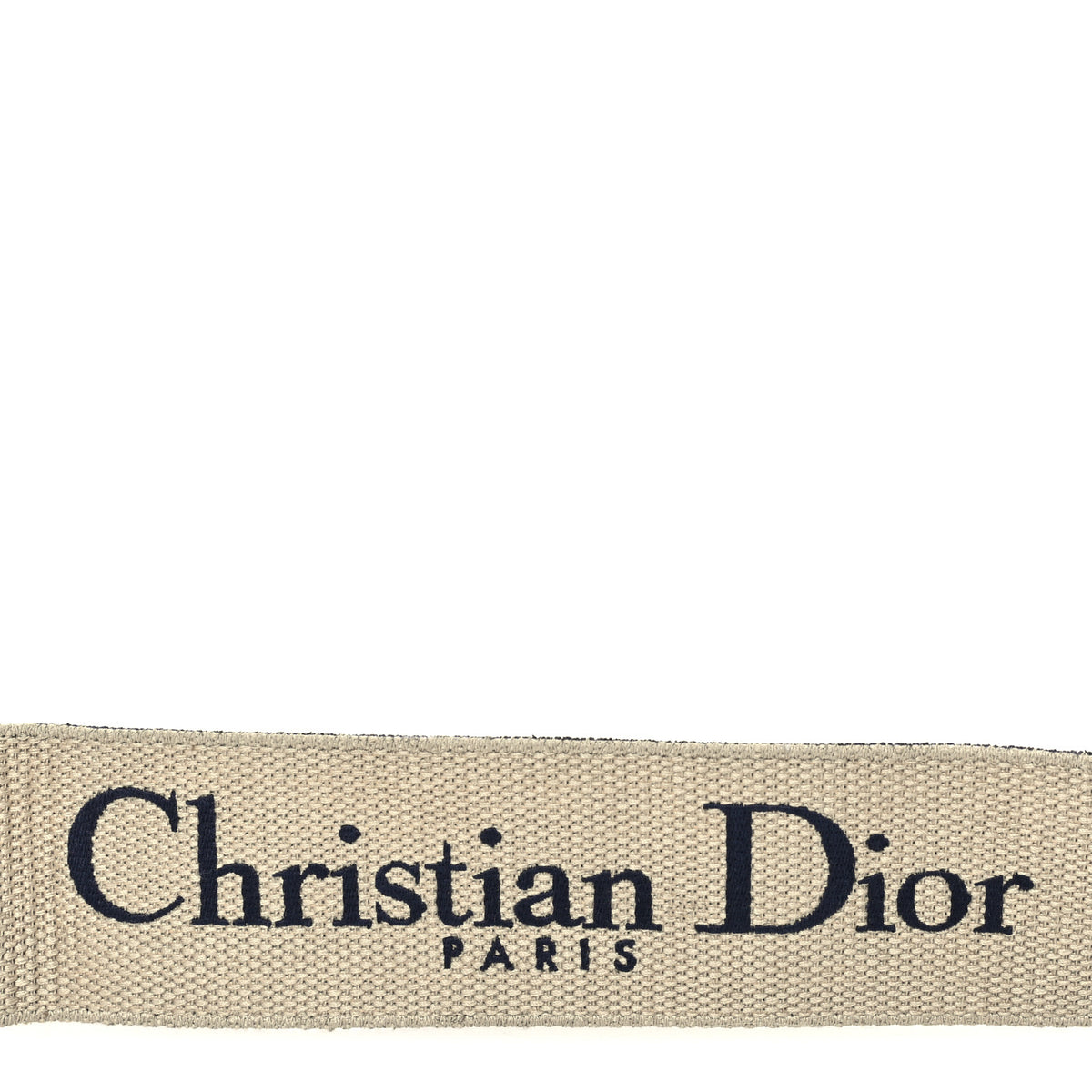 Canvas Embroidered Shoulder Strap Blue