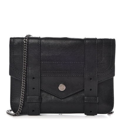 Proenza Schouler Lambskin Large PS1 Chain Wallet Black 1 of 9