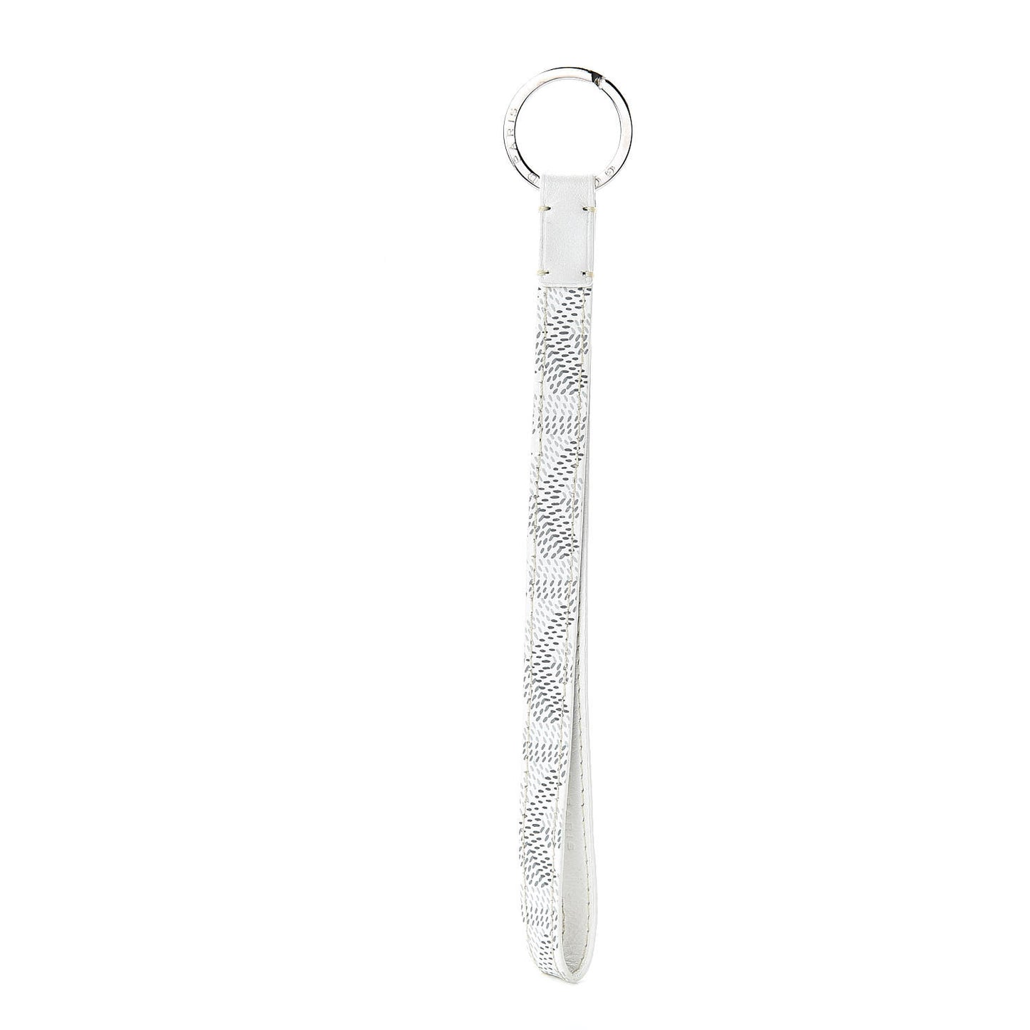 Goyardine Sesame Key Holder White