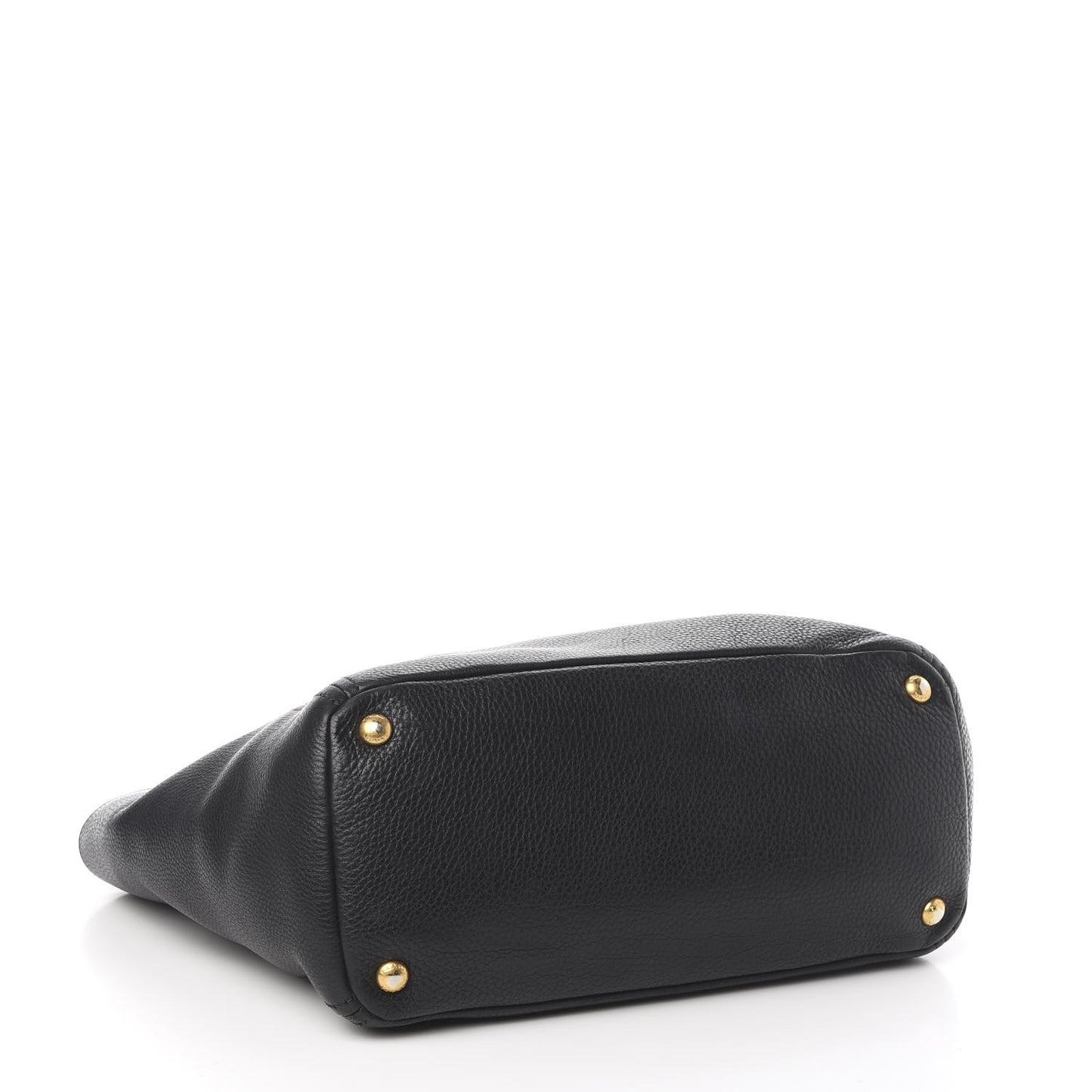 Vitello Daino Side Pocket Tote Black