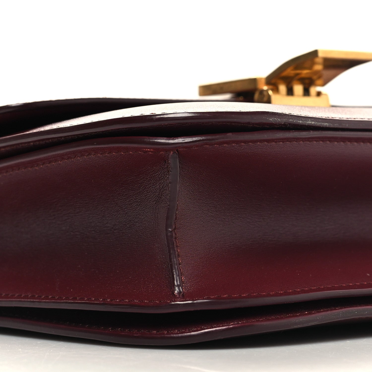 Celine Box Calfskin Medium Classic Box Flap Bag Burgundy 10 of 15