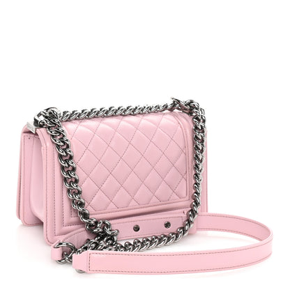 Chanel Caviar Quilted Small Boy Flap Pink 2 of 9