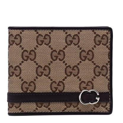 Gucci Monogram Mens Bi-Fold Wallet Brown 1 of 4