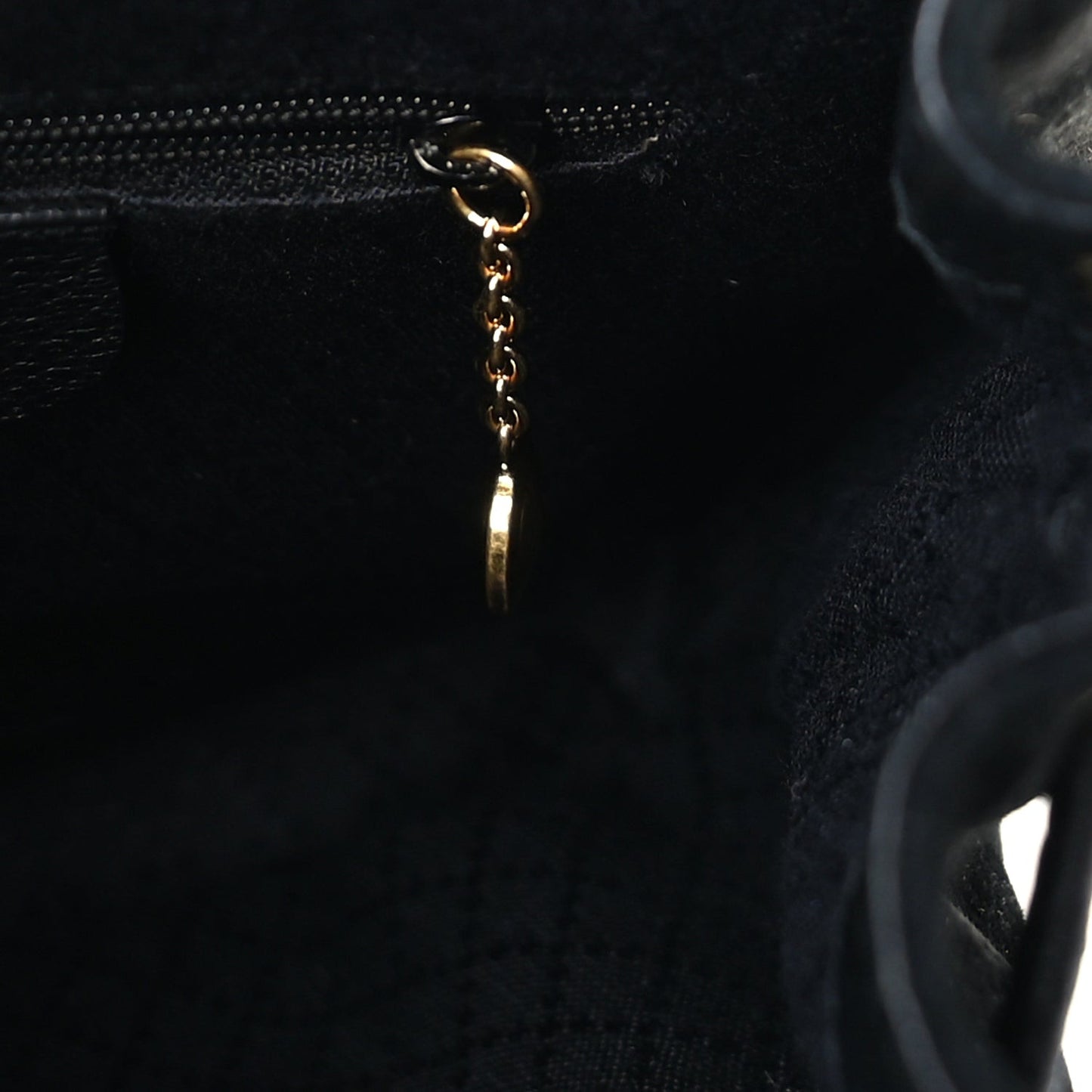 Calfskin Suede Bamboo Mini Backpack  Black